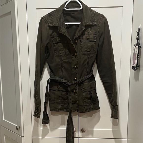 Jackets & Blazers - Women's vintage military style Jacket with Belt